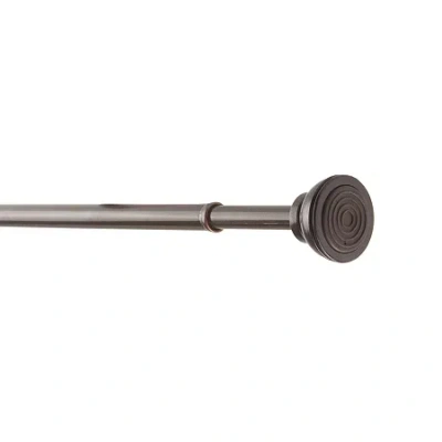 Rod Desyne Decorative 7/16 In Tension Curtain Rod In Brown