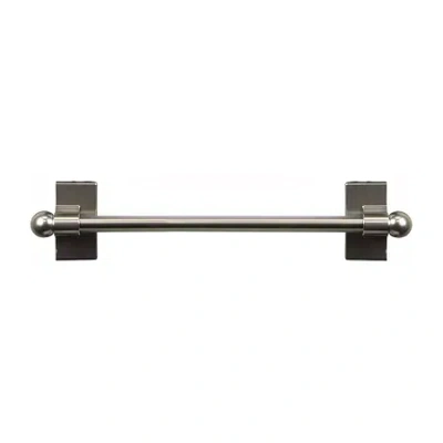 Rod Desyne Self Adhesive 7/16 In Adjustable Curtain Rod In Silver