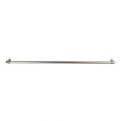 Rod Desyne Blackout 5/8 In Adjustable Curtain Rod In Silver