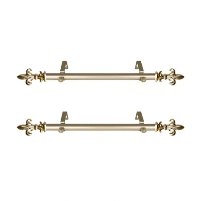 Rod Desyne Fernando 1 In Adjustable Side Curtain Rod In Yellow