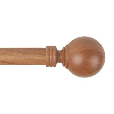 Rod Desyne Globe 1 In Adjustable Curtain Rod In Sand