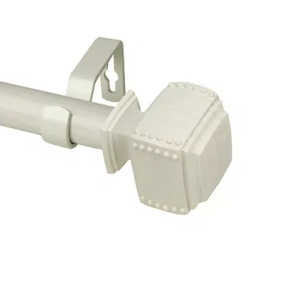 Rod Desyne Isabella 1 In Adjustable Curtain Rod In White