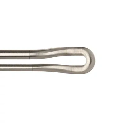 Umbra Midnight Blackout Double Curtain Rod In Silver