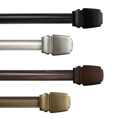 Rod Desyne Jasur 5/8 In Adjustable Curtain Rod In Brown