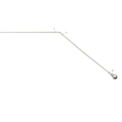 Kenney Bryce Ball Bay Window Rod In Silver