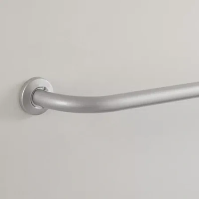 Eclipse Barnes 1 In Adjustable Curtain Rod In Silver