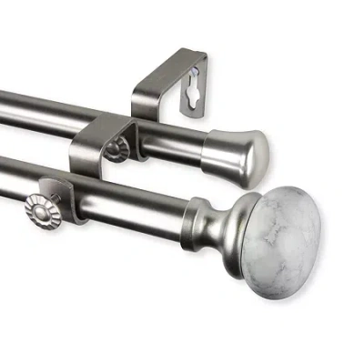 Rod Desyne Merlyn Double Curtain Rod In Silver