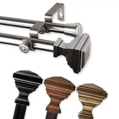 Rod Desyne Eudora Double Curtain Rod In Brown