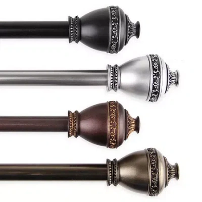 Rod Desyne Amelie 3/4 In Adjustable Curtain Rod In Brown