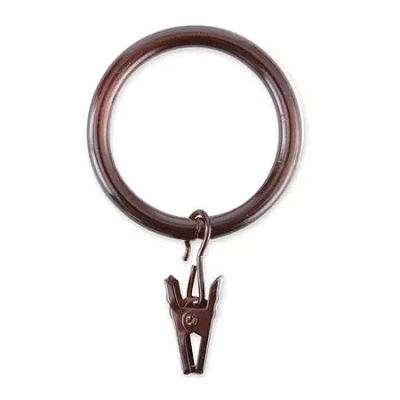 Liz Claiborne Set Of 7 Clip Rings In Sand