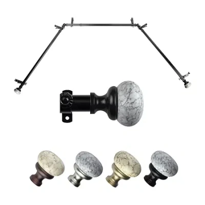 Rod Desyne Merlyn Bay Window Rod In Black