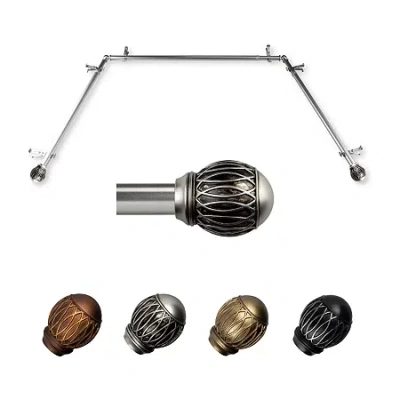 Rod Desyne Tyoma Bay Window Rod In Silver