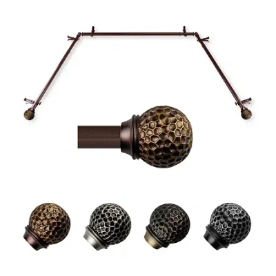 Rod Desyne Celio Bay Window Rod In Brown