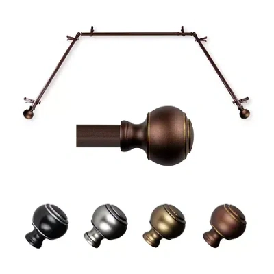 Rod Desyne Jaylin Bay Window Rod In Brown