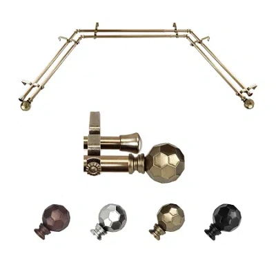 Rod Desyne Christian Double Bay Window Rod In Yellow