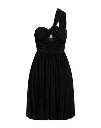 Kocca Woman Midi Dress Black Size Xs Viscose, Polyamide, Metallic Fiber, Elastane In Black