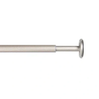 Kenney Sanford 1/2 In Tension Curtain Rod In Silver