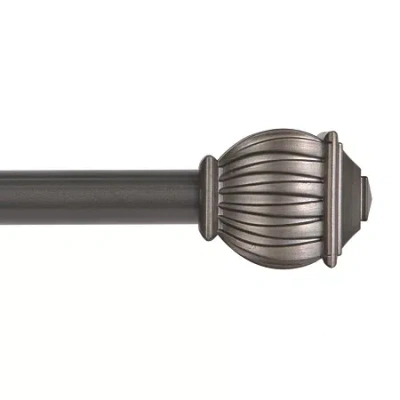 Kenney Beckett 5/8 In Adjustable Curtain Rod In Silver