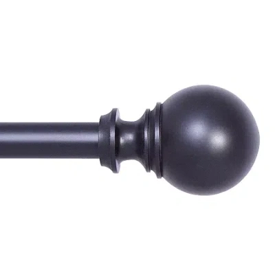 Kenney Carlin 5/8 In Adjustable Curtain Rod In Black