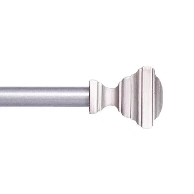 Kenney Xavier 1/2 In Adjustable Curtain Rod In Silver