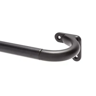 Kenney Wrap 3/4 In Adjustable Curtain Rod In Black