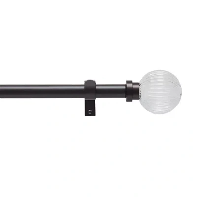 Martha Stewart Freeport 1 In Adjustable Curtain Rod In Brown