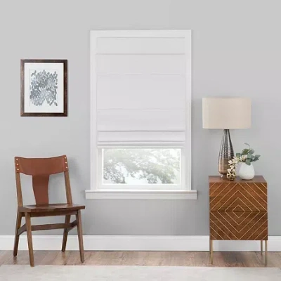 Achim Cordless Blackout Roman Shade In White