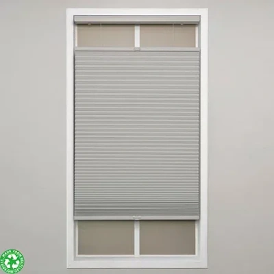 Eclipse Honeycomb Cut-to-width Cordless Top Down Bottom Up Blackout Cellular Shade In Gray