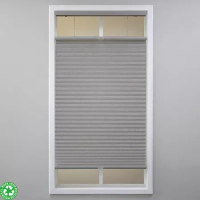 Eclipse Honeycomb Cut-to-width Cordless Top Down Bottom Up Light-filtering Cellular Shade In Gray