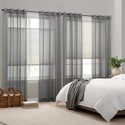 Eclipse Honeycomb Cut-to-width Cordless Top Down Bottom Up Light-filtering Cellular Shade In Sand