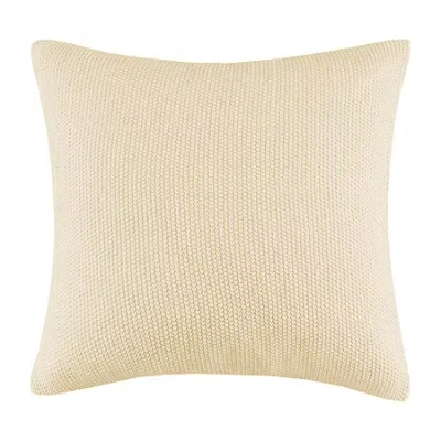 Ink+ivy Bree Knit Euro Pillow Cover In Sand