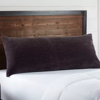 Izod Ribbed Body Pillow In Gray