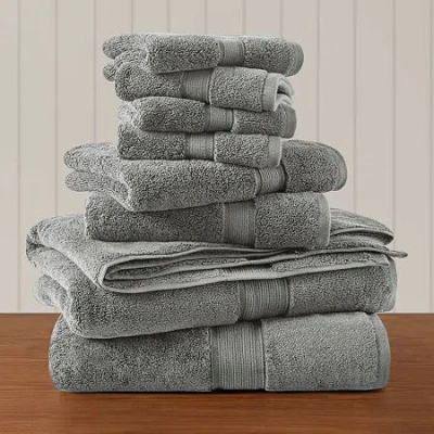 Madison Park Signature 800gsm 8-pc. Bath Towel Set In Gray