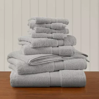 Madison Park Signature 800gsm 8-pc. Bath Towel Set In Silver