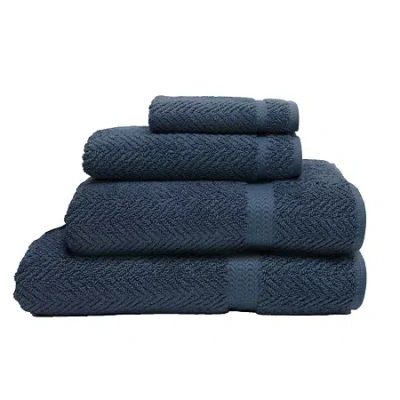 Linum Home Textiles Herringbone 4-pc. Bath Towel Set In Blue