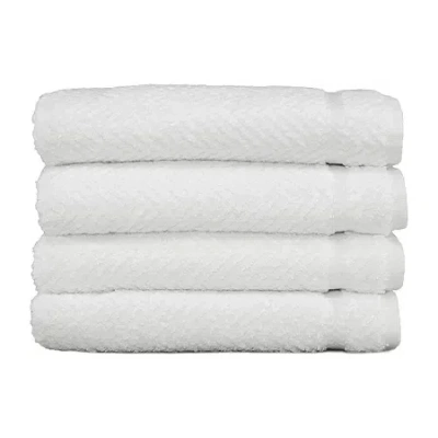 Linum Home Textiles Herringbone 4-pc. Hand Towel Set In White