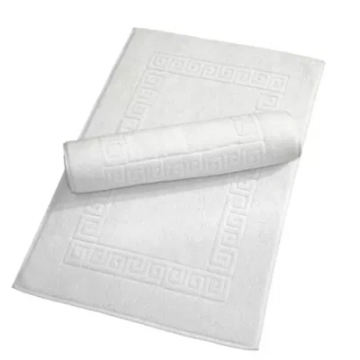 Linum Home Textiles Greek Key 2-pc 20x32 Tubmat In White
