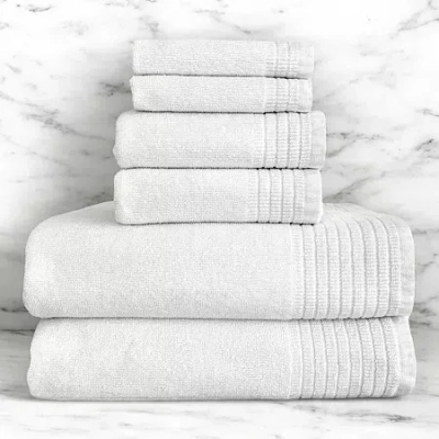 Bedvoyage 6-pc. Bath Towel Set In White