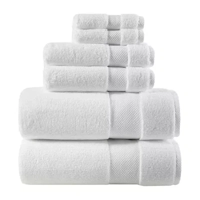 Madison Park Signature Splendor 6-pc. Solid Bath Towel Set In White