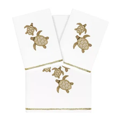 Linum Home Textiles Tortuga 3-pc. Bath Towel Set In White