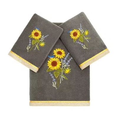 Linum Home Textiles Girasol 3-pc. Bath Towel Set In Gray