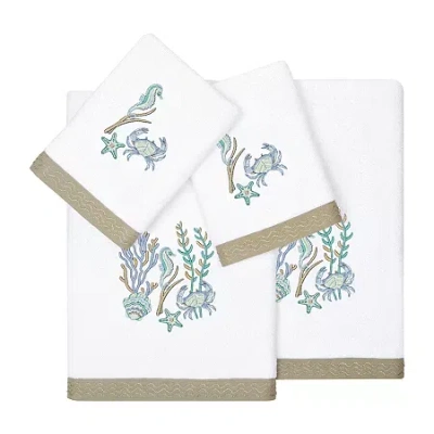 Linum Home Textiles Aaron 4-pc. Bath Towel Set In White