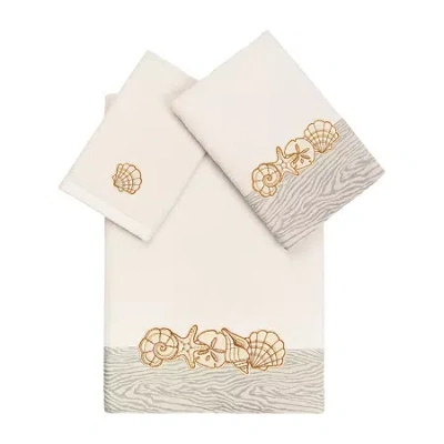 Linum Home Textiles Shell Row 3-pc. Bath Towel Set In Sand