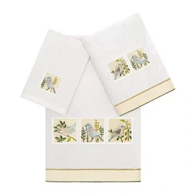 Linum Home Textiles Belinda 3-pc. Bath Towel Set In White
