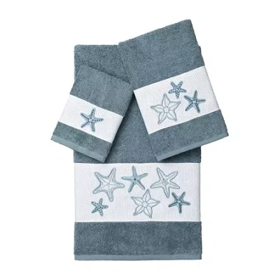 Linum Home Textiles Lydia 3-pc. Bath Towel Set In Blue