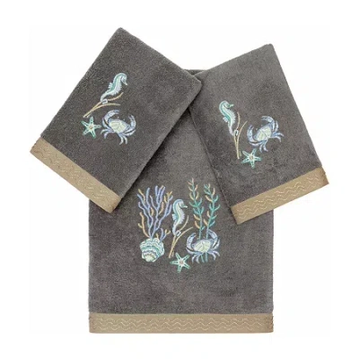 Linum Home Textiles Aaron 3-pc. Bath Towel Set In Gray