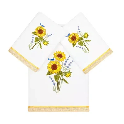 Linum Home Textiles Girasol 3-pc. Bath Towel Set In White