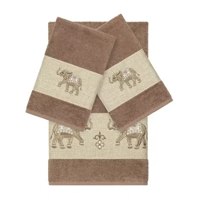 Linum Home Textiles Quinn 3-pc. Bath Towel Set In Brown