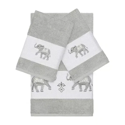 Linum Home Textiles Quinn 3-pc. Bath Towel Set In Gray