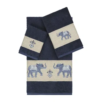 Linum Home Textiles Quinn 3-pc. Bath Towel Set In Blue